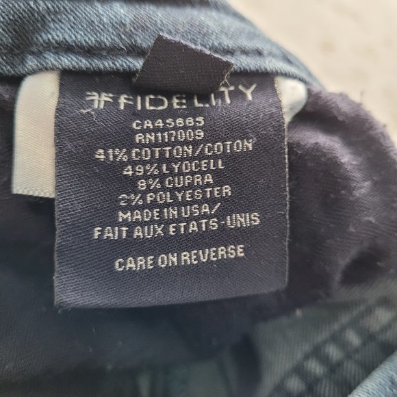 Fidelity SKINNY JEANS ACE THOMPSON SZ 26 - Picture 5 of 16